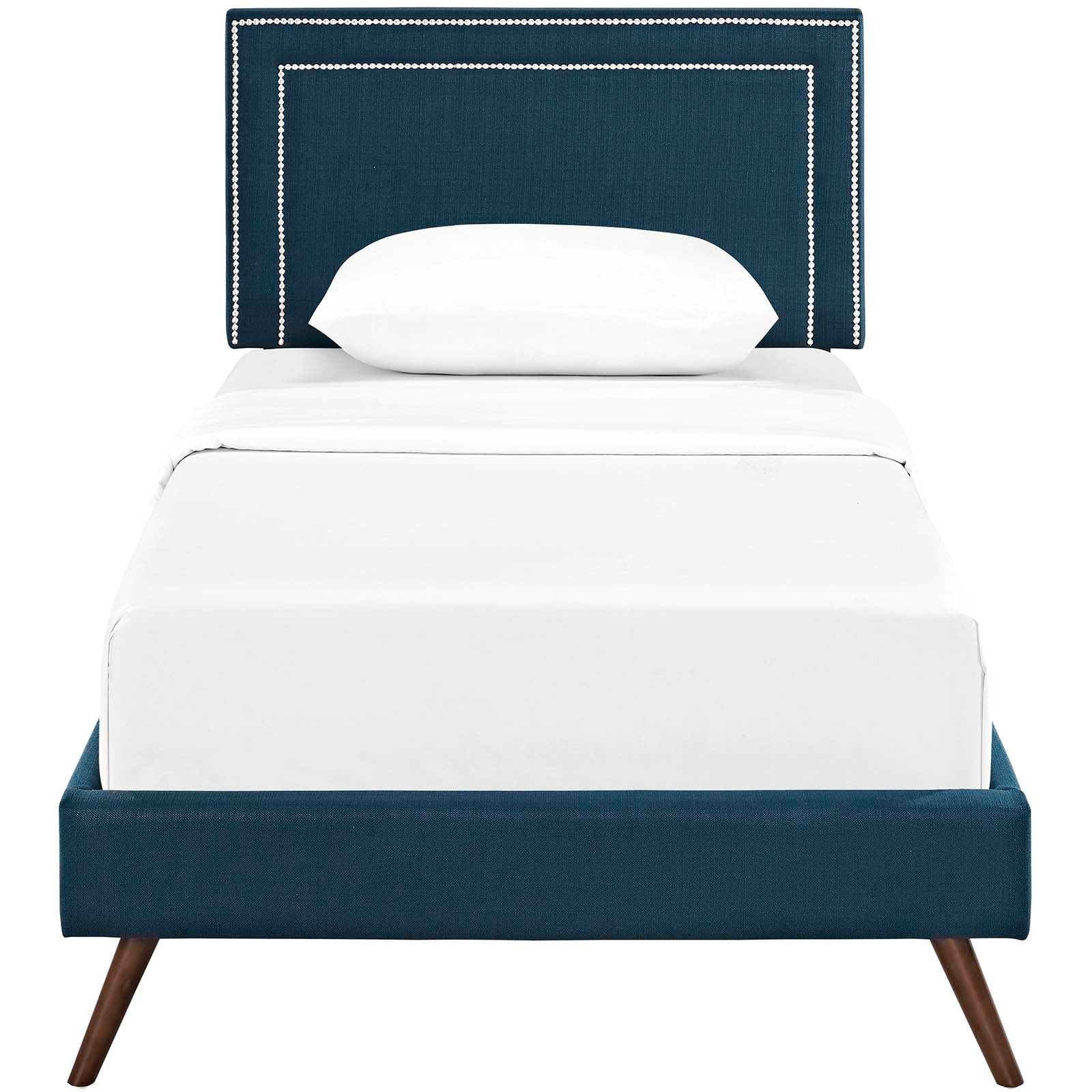 Virginia Twin Fabric Platform Bed with Round Splayed Legs By Modway - MOD-5911 - Image 5