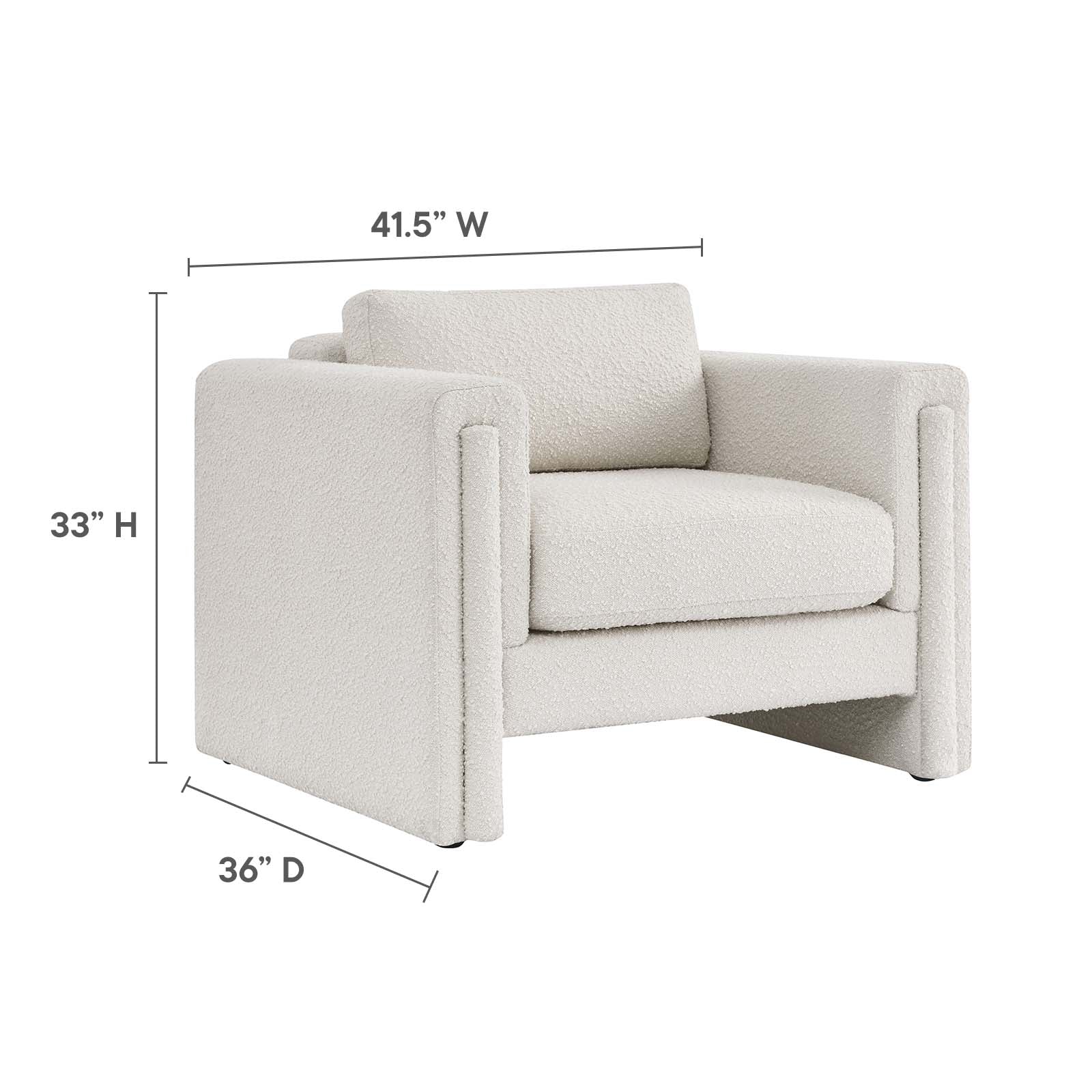 Visible Boucle Fabric Armchair By Modway - EEI-6374 - Image 16
