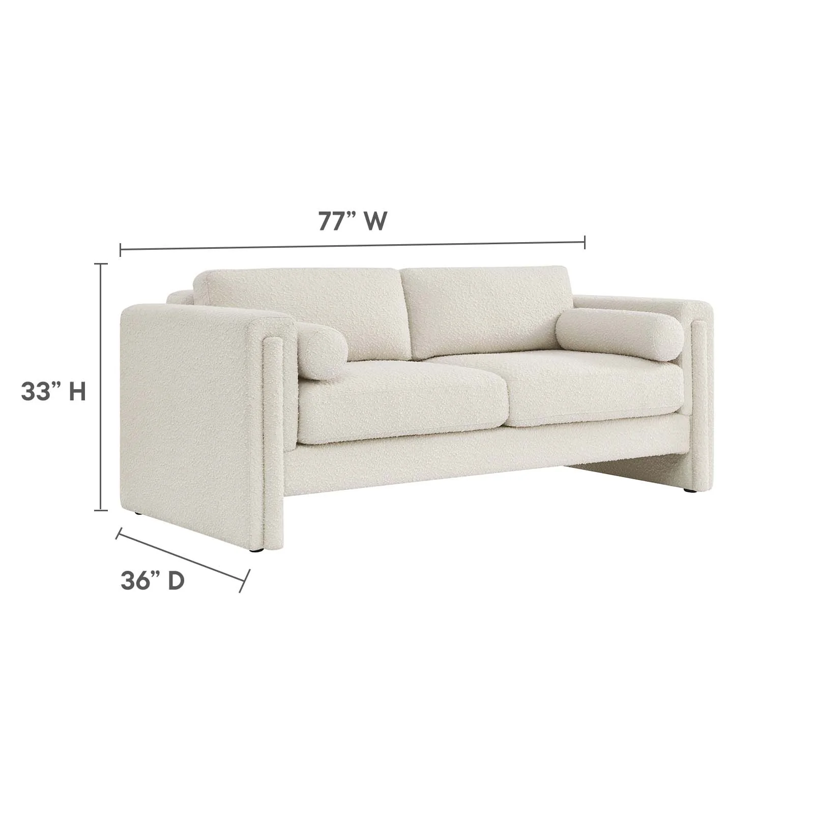Visible Boucle Fabric Sofa By Modway - EEI-6378 - Image 16