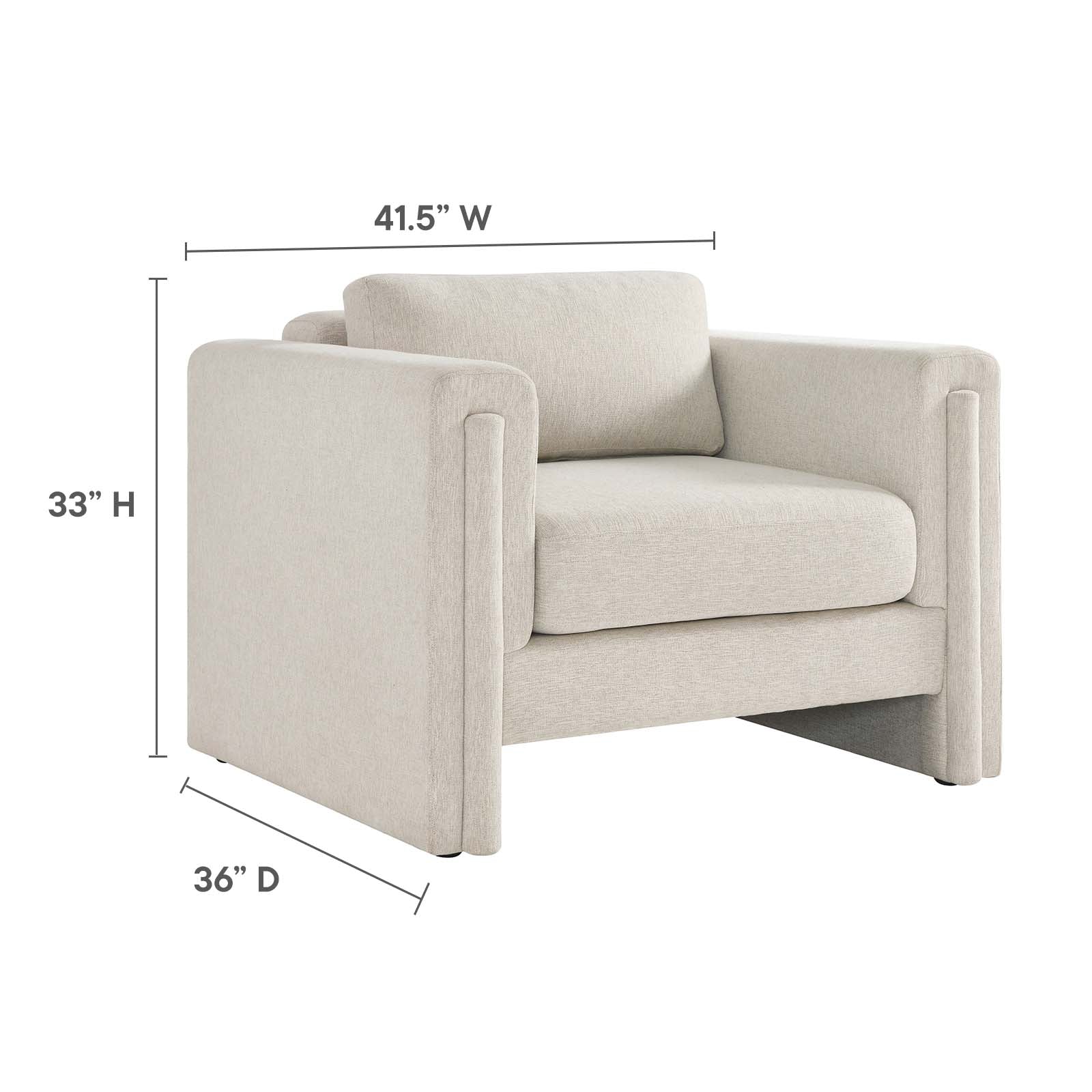 Visible Fabric Armchair By Modway - EEI-6373 - Image 16