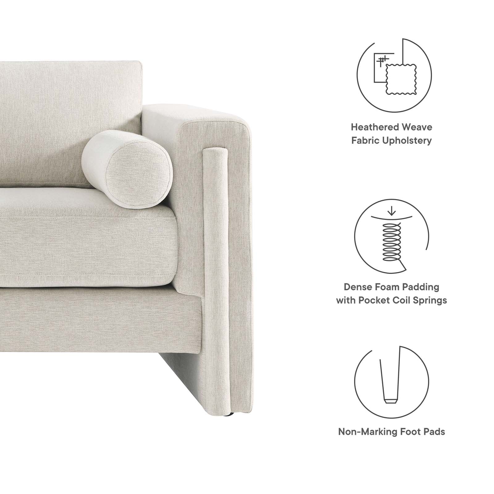Visible Fabric Loveseat By Modway - EEI-6375 - Image 15