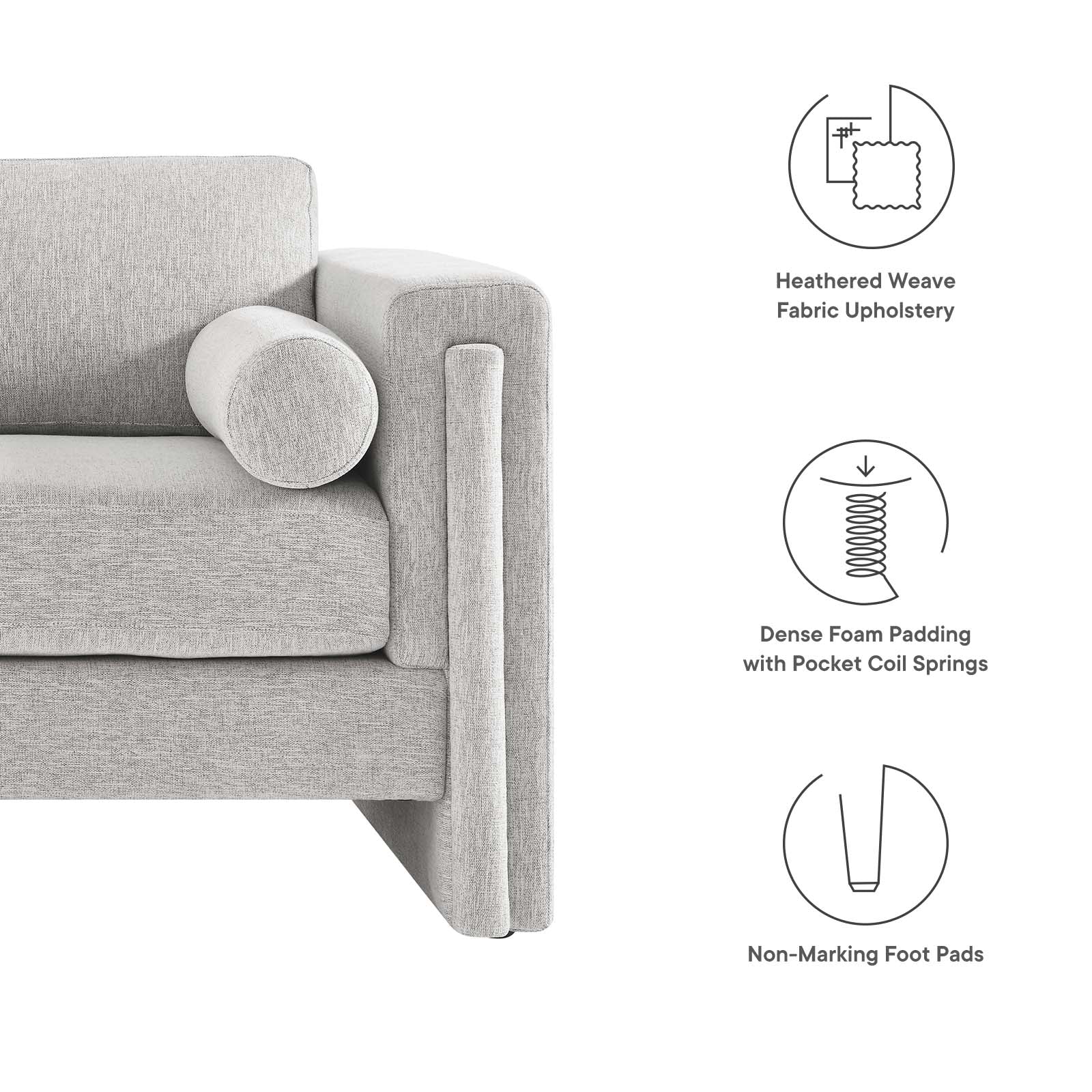 Visible Fabric Loveseat By Modway - EEI-6375 - Image 23