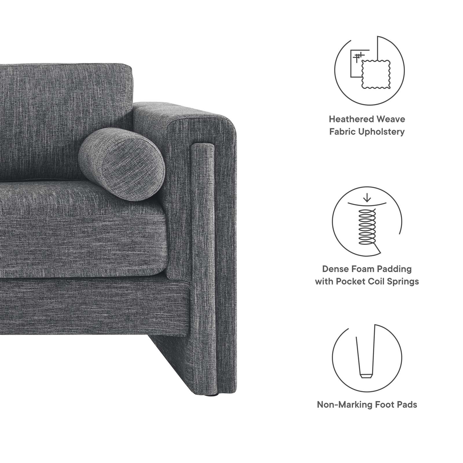 Visible Fabric Loveseat By Modway - EEI-6375 - Image 7