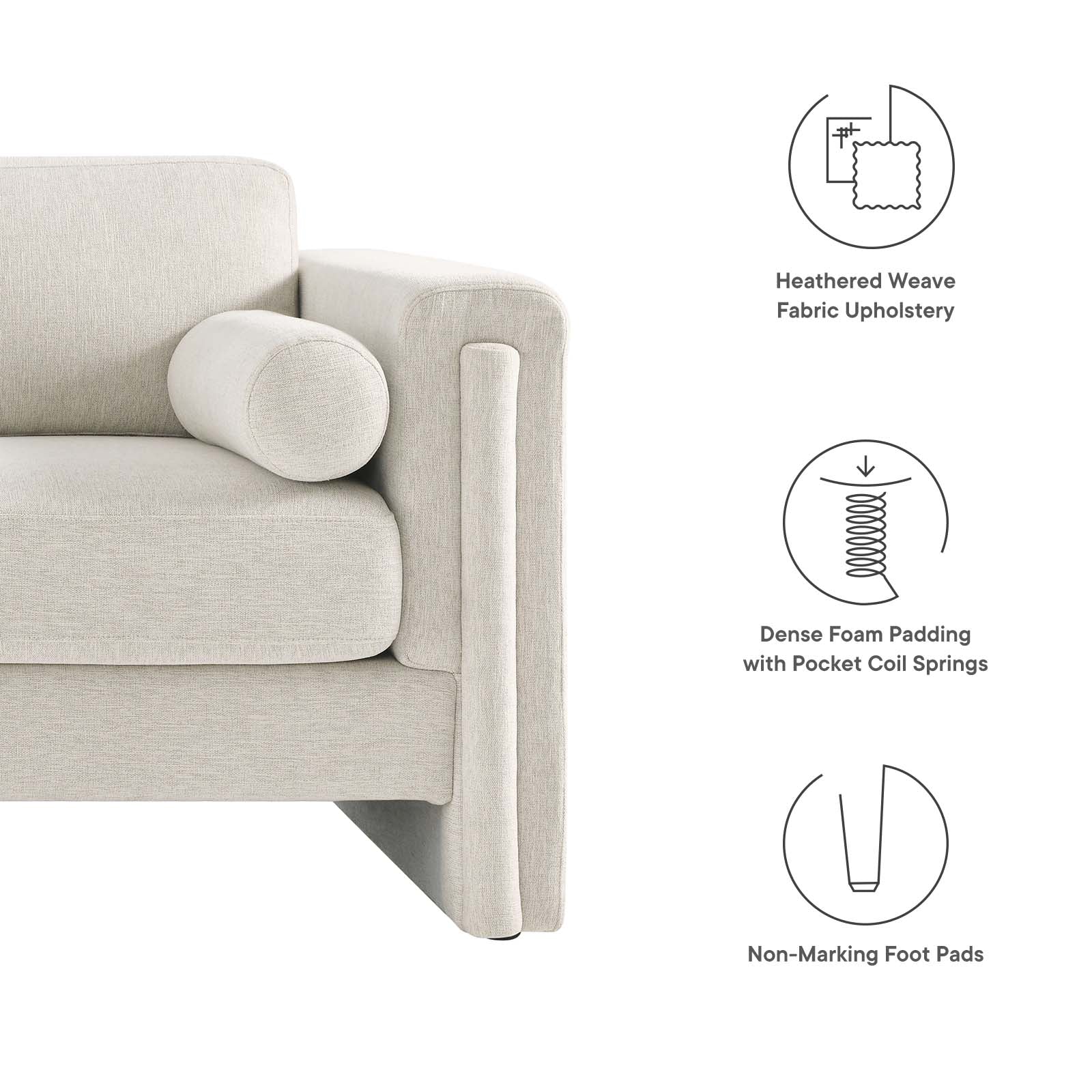 Visible Fabric Sofa By Modway - EEI-6377 - Image 15