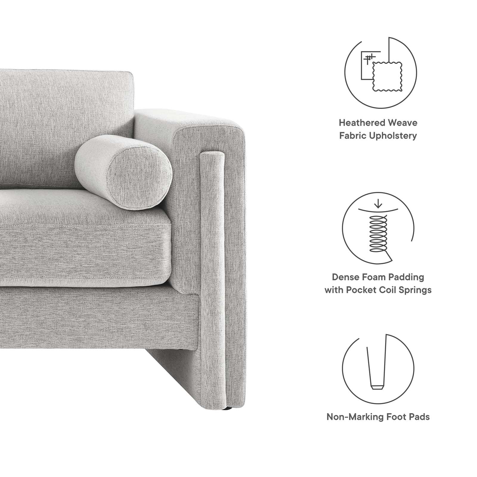 Visible Fabric Sofa By Modway - EEI-6377 - Image 23