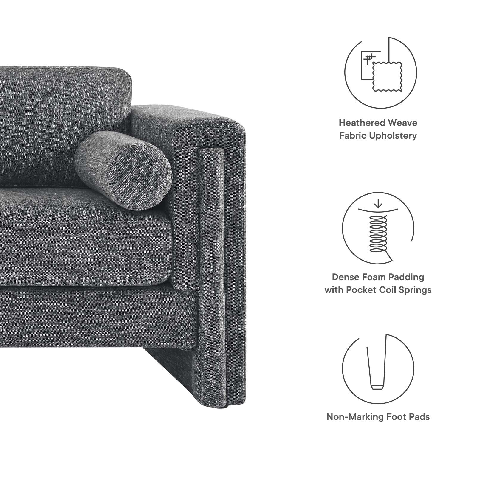 Visible Fabric Sofa By Modway - EEI-6377 - Image 7