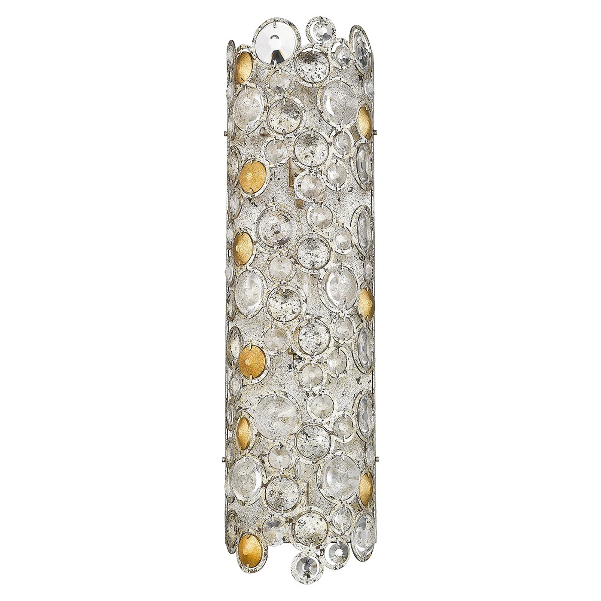 Vitozzi 3-Light Antique Silver Leaf Sconce By Homeroots - Image 2