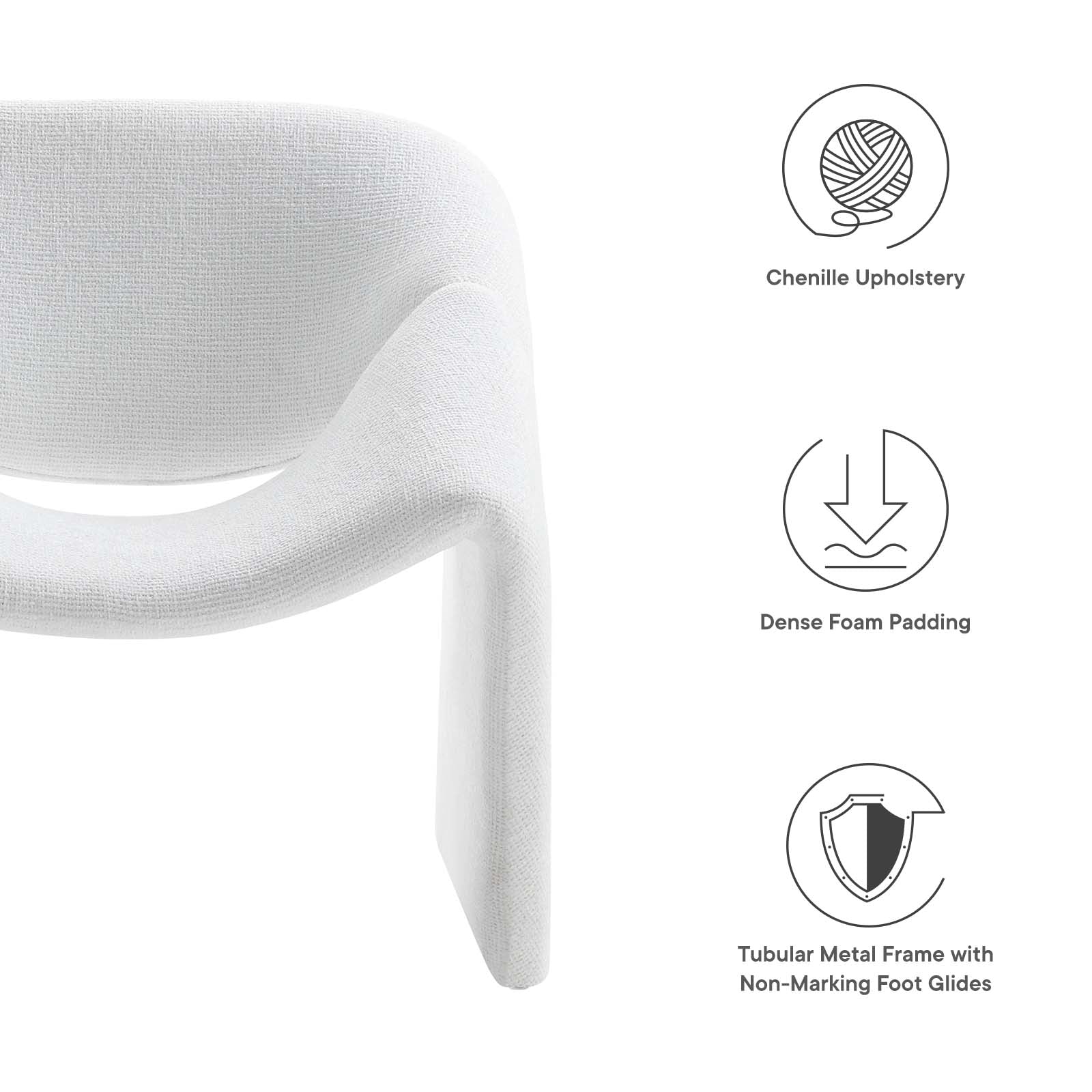 Vivi Chenille Upholstered Accent Chair By Modway - EEI-6767 - Image 15
