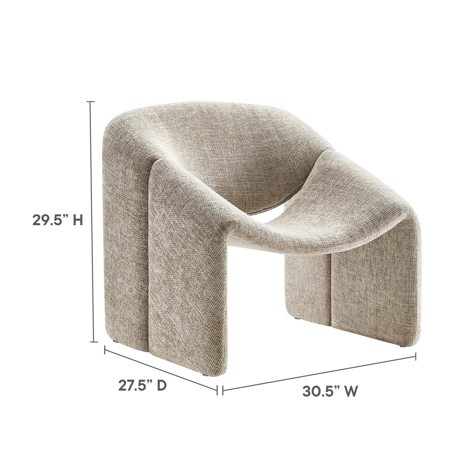 Vivi Chenille Upholstered Accent Chair By Modway - EEI-6767 - Image 22