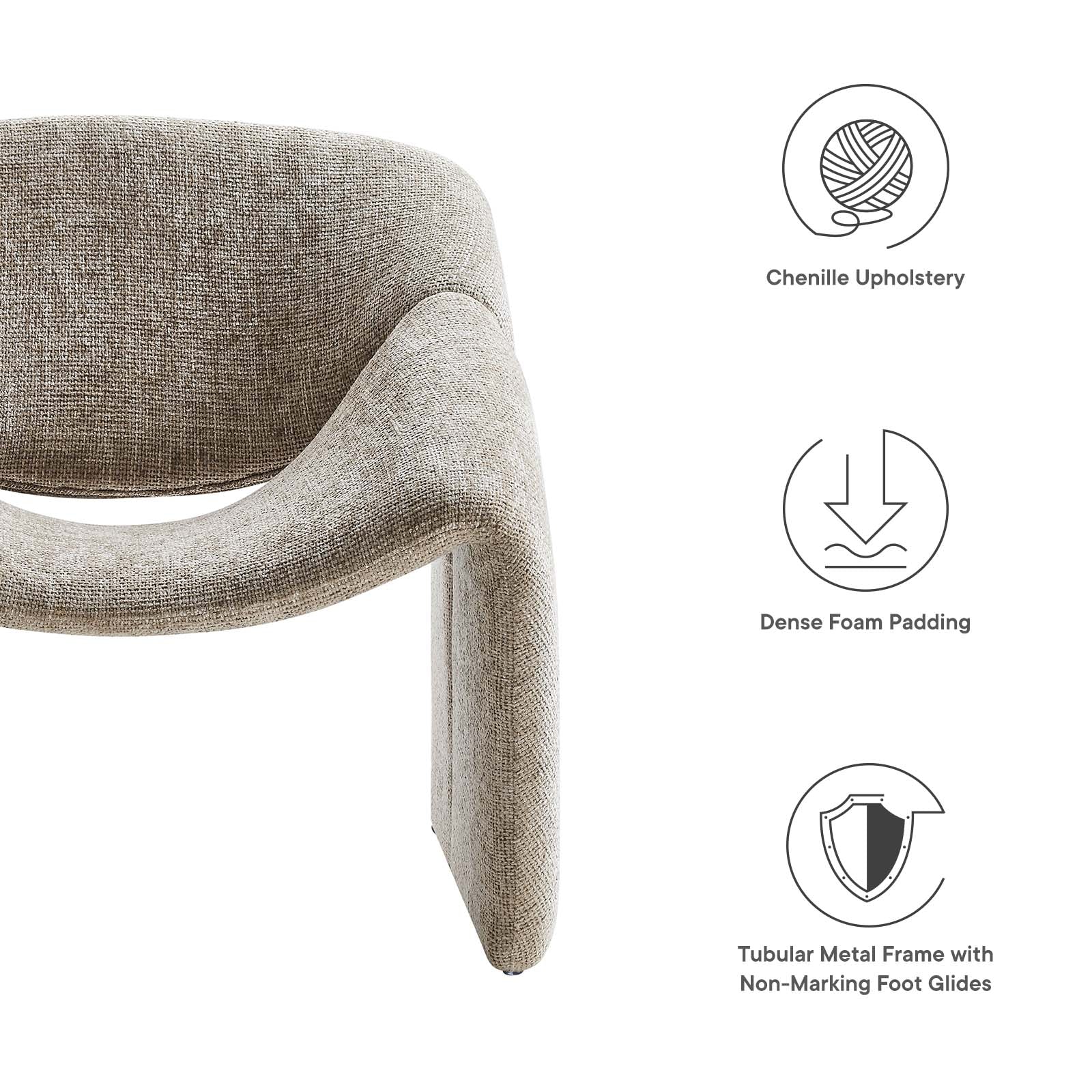 Vivi Chenille Upholstered Accent Chair By Modway - EEI-6767 - Image 23