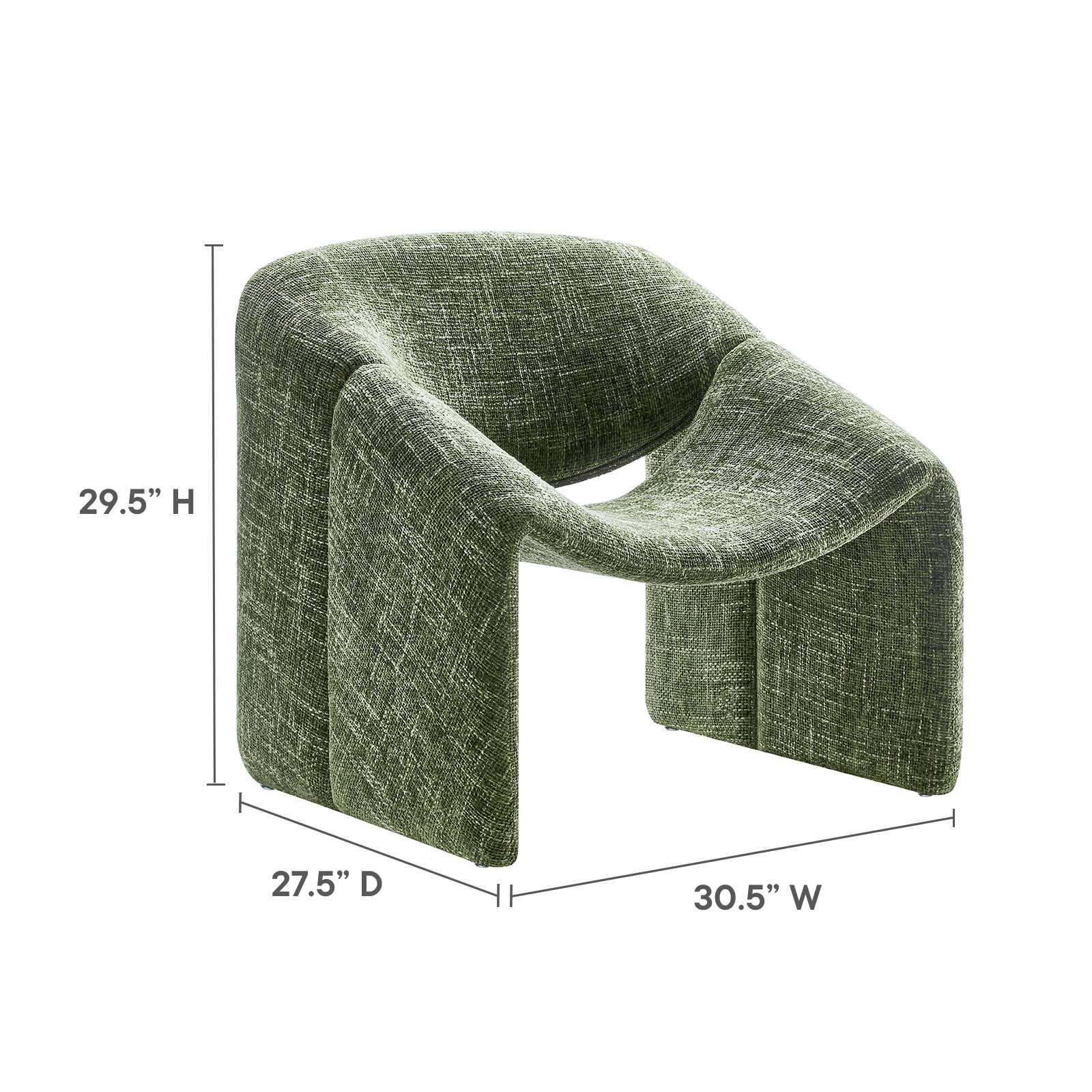 Vivi Chenille Upholstered Accent Chair By Modway - EEI-6767 - Image 6