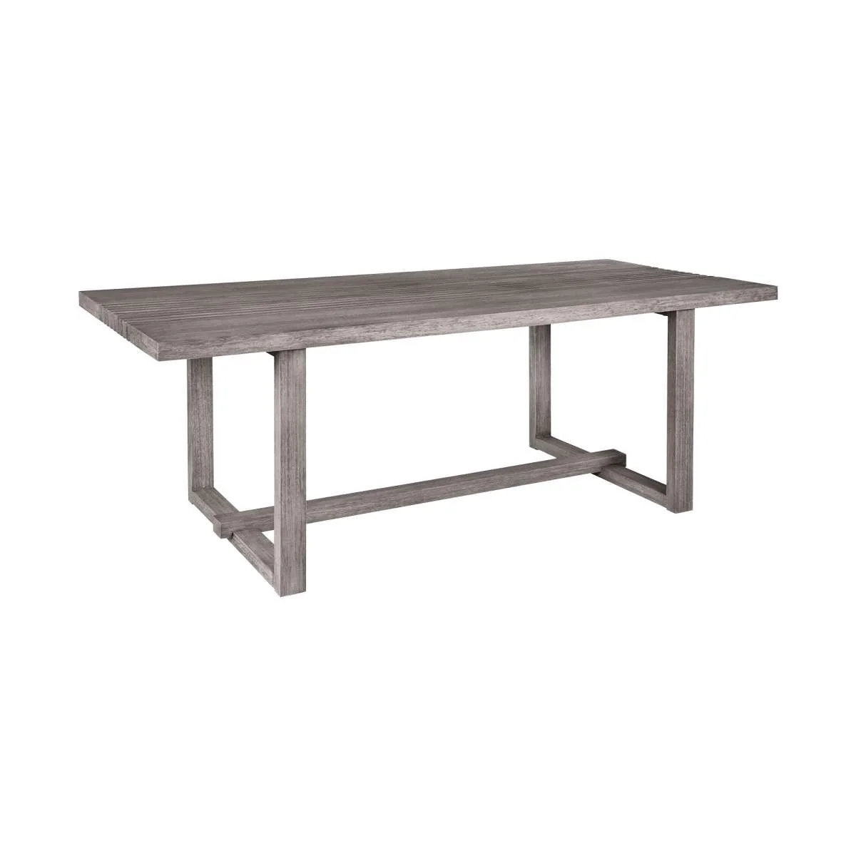 Vivid Outdoor Patio 5 Piece Dining Set in Gray Eucalyptus Wood with Gray Olefin Cushions By Armen Living - Image 4