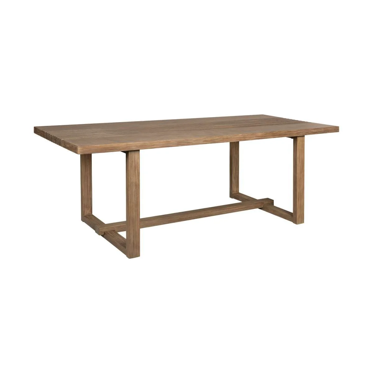 Vivid Outdoor Patio 5 Piece Dining Set in Light Eucalyptus Wood with Taupe Olefin Cushions By Armen Living - Image 4