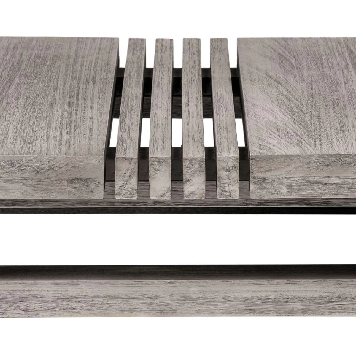 Vivid Outdoor Patio Coffee Table in Gray Eucalyptus Wood By Armen Living - Image 6