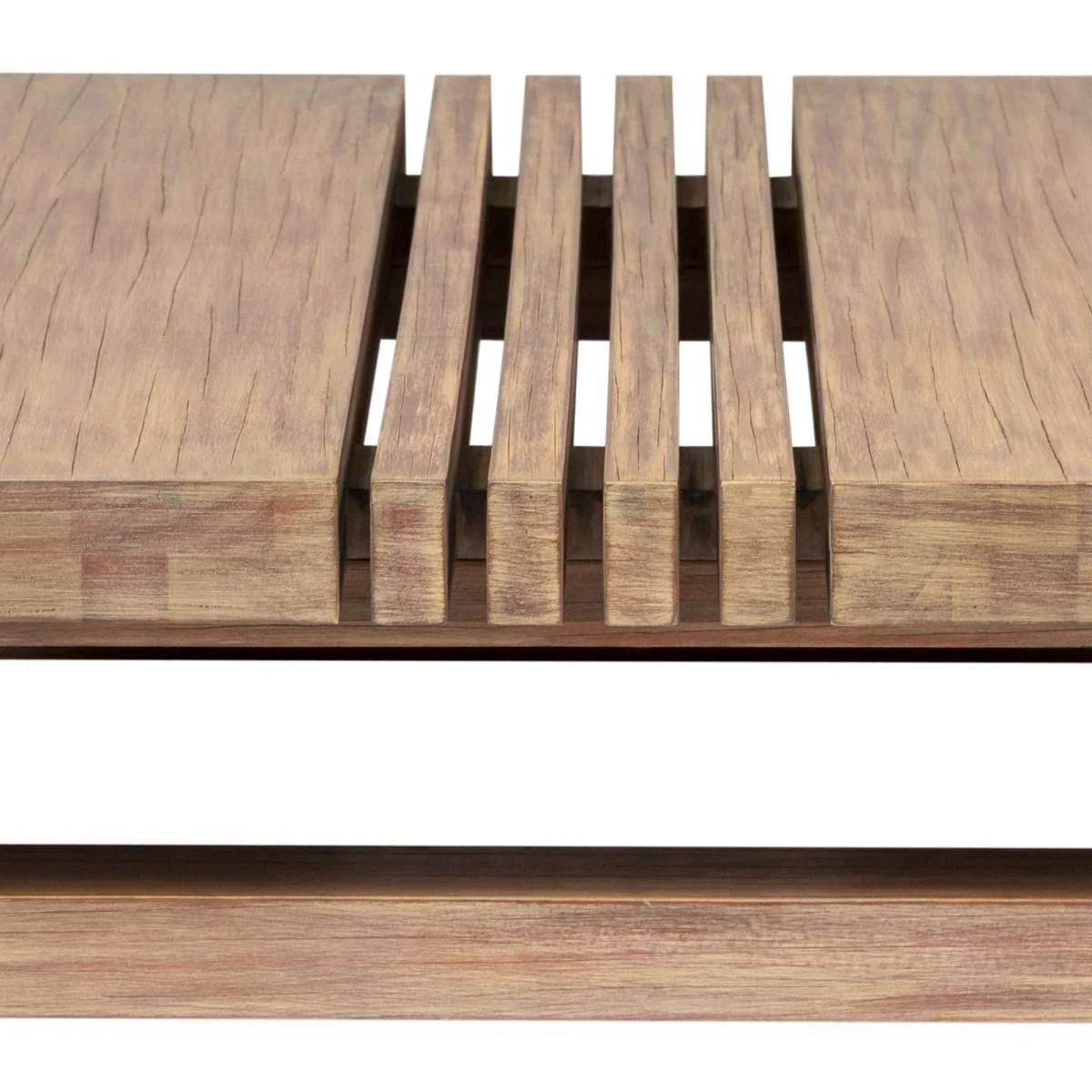 Vivid Outdoor Patio Coffee Table in Light Eucalyptus Wood By Armen Living - Image 6