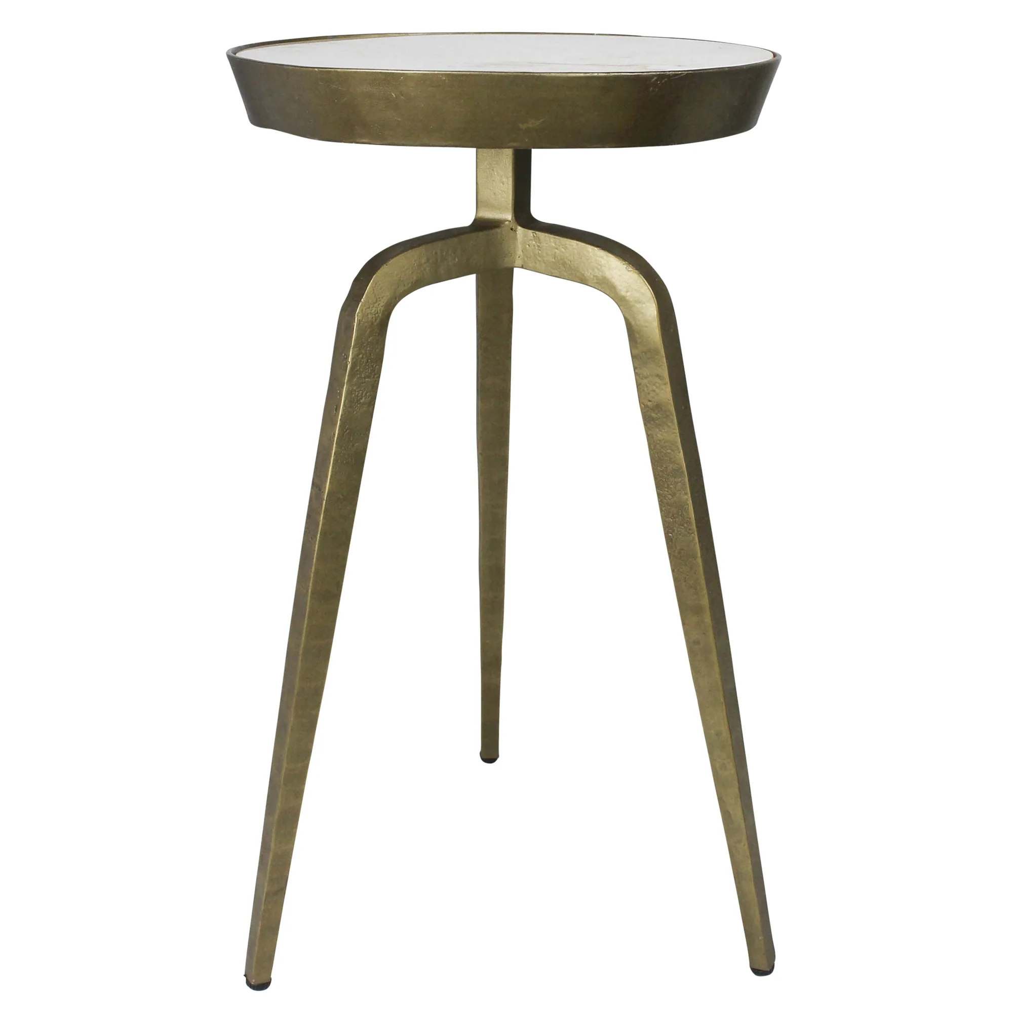 Walker Side Tables, Brass & Marble - Set of 2 By HomArt - Image 4