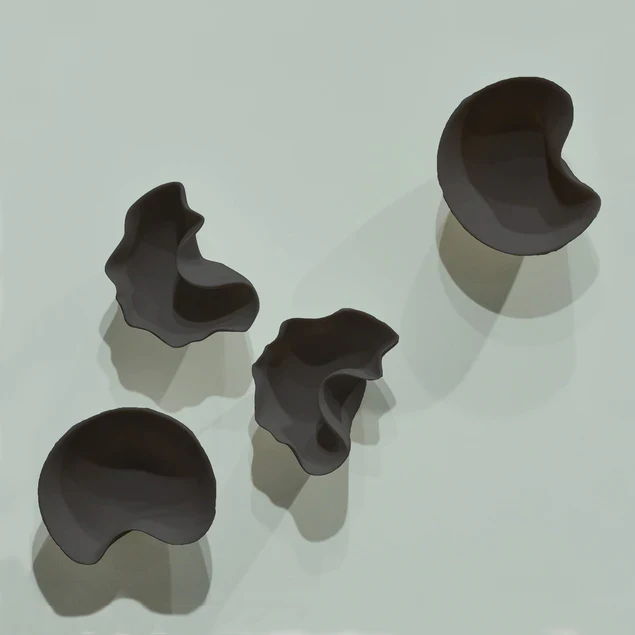 Wall Play Organic Black Set Of 6 By Gold Leaf Design Group - Image 2
