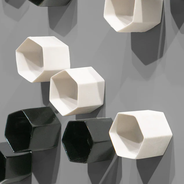 Wall Play Substrate Grey Dove W/ Beehive Black & Cream/ Lt. Grey By Gold Leaf Design Group - Image 3