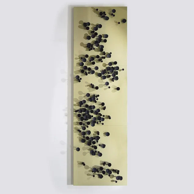 Wall Play Substrate Organic Black Set OF 3 By Gold Leaf Design Group - Image 2