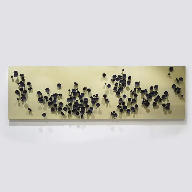 Wall Play Substrate Organic Black Set OF 3 By Gold Leaf Design Group - Image 4