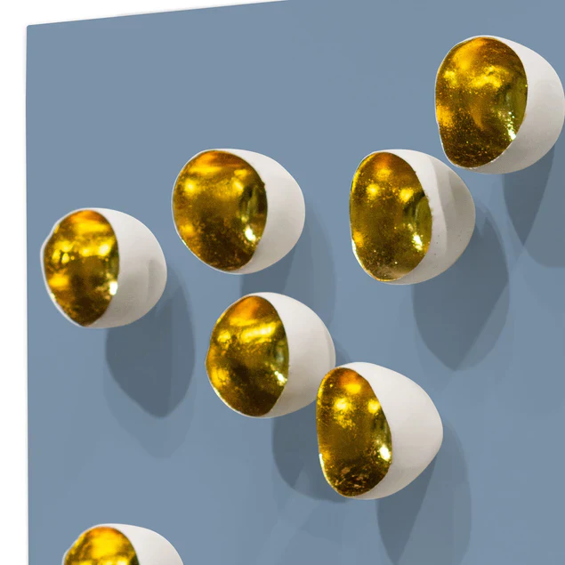 Wall Play Substrate Periwinkle W/ Seed Gold By Gold Leaf Design Group - Image 3