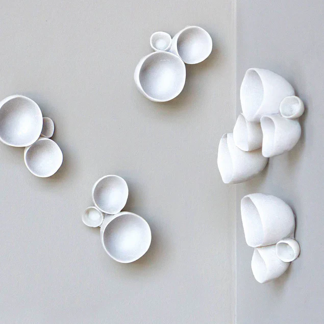 Wall Play Trio, Cream/Lt Grey Set Of 10 By Gold Leaf Design Group - Image 5