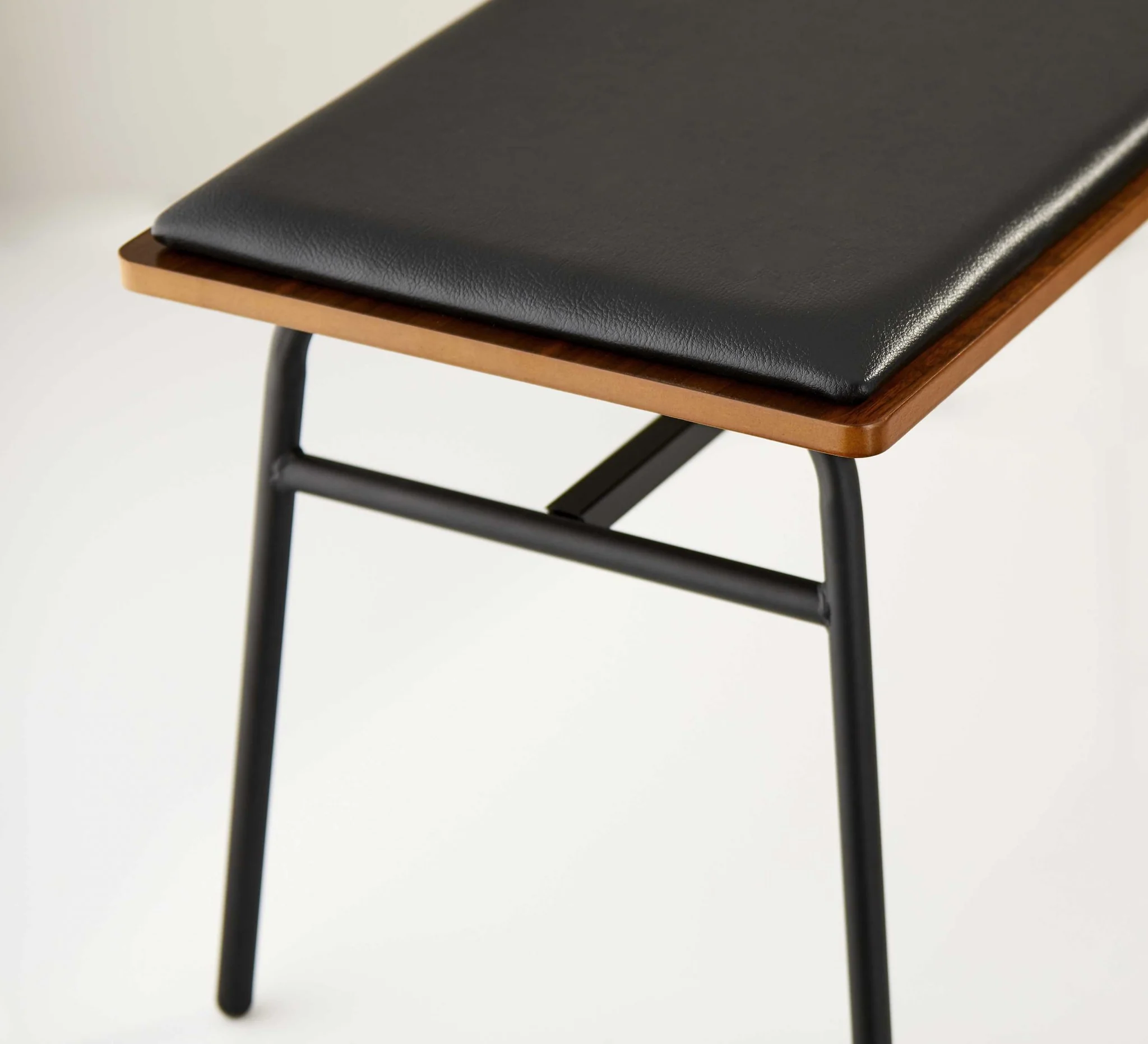 Walnut Bench By Homeroots - Image 3