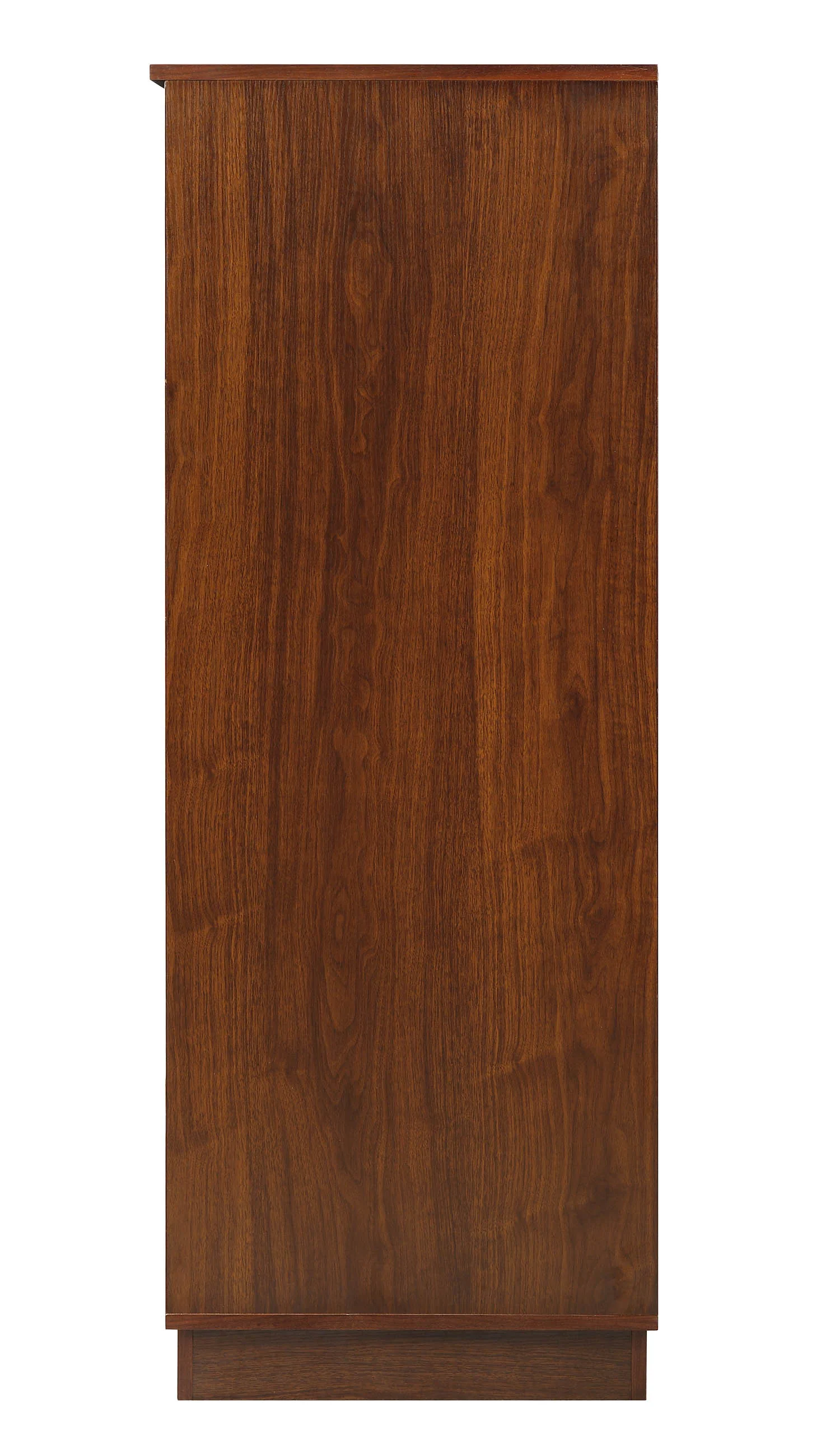 Walnut Mdf Wine Cabinet By Homeroots - Image 2