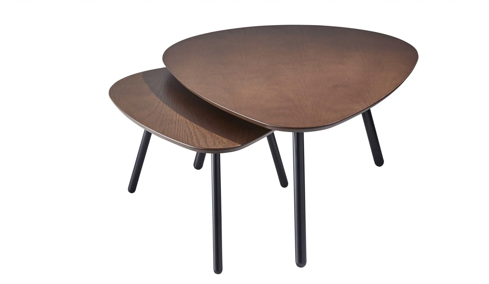 Walnut Nesting Coffee Table By Homeroots - Image 2