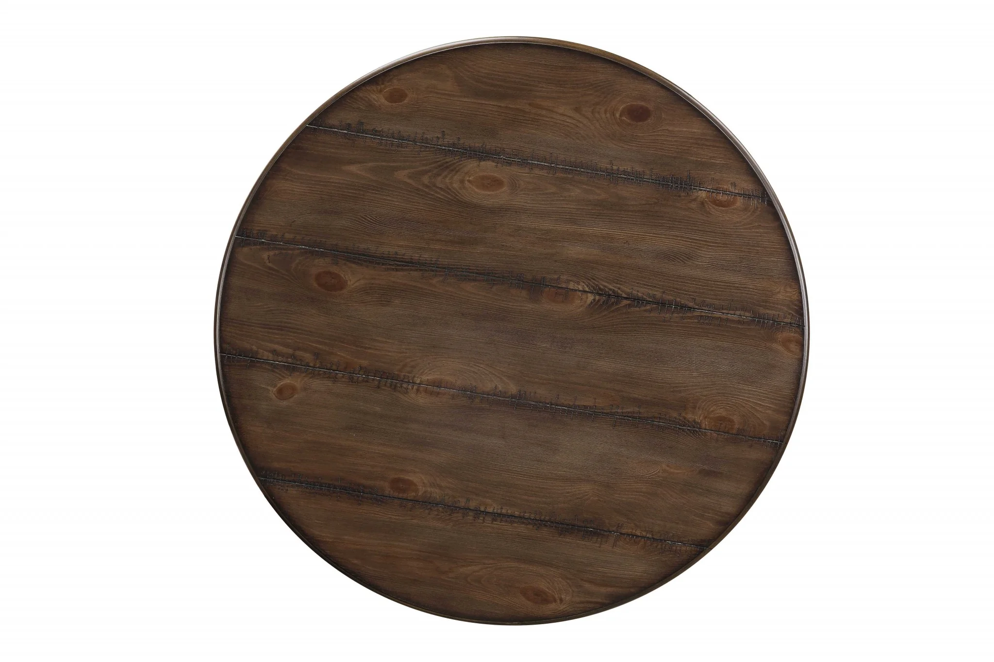 Walnut Sandy Black Metal Wood 3Pc Pk Bar Set By Homeroots - Image 3