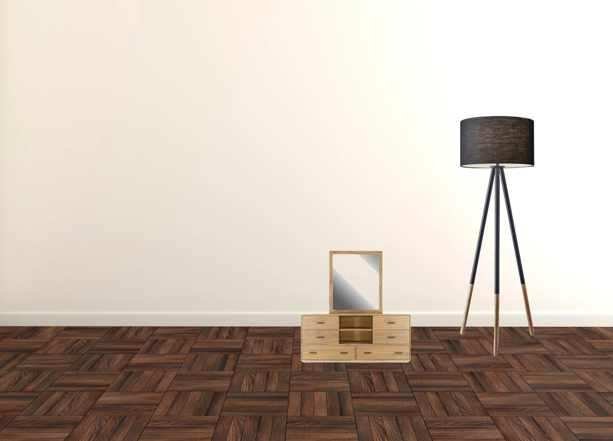 Walnut Six Drawer Combo Dresser By Homeroots - Image 10
