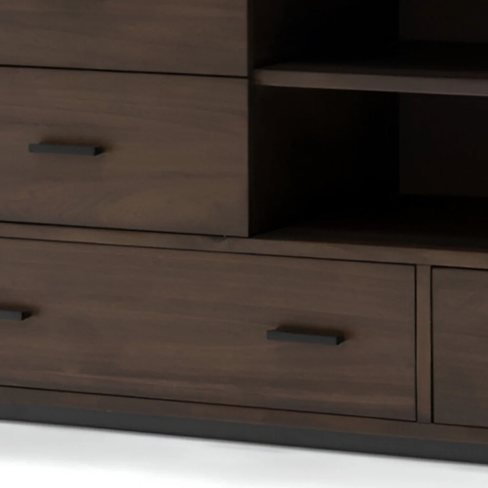 Walnut Six Drawer Double Dresser By Homeroots - Image 3