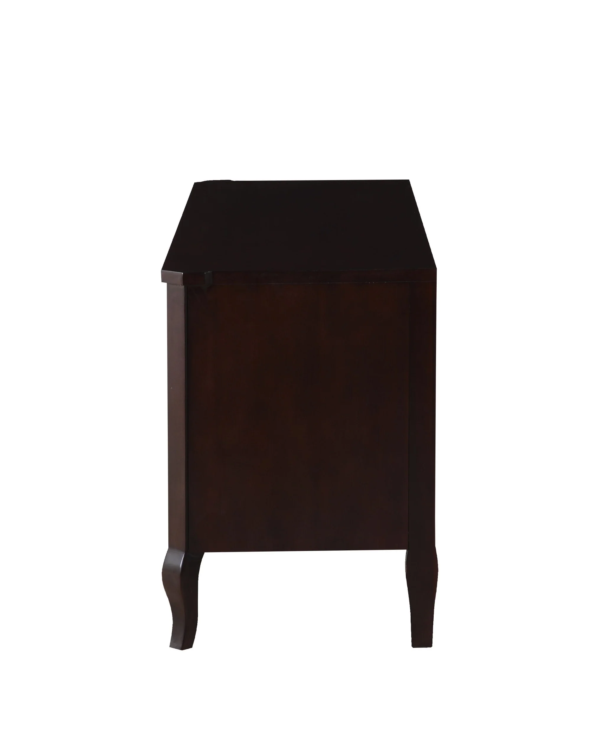 Walnut White Wood TV Stand By Homeroots - Image 3