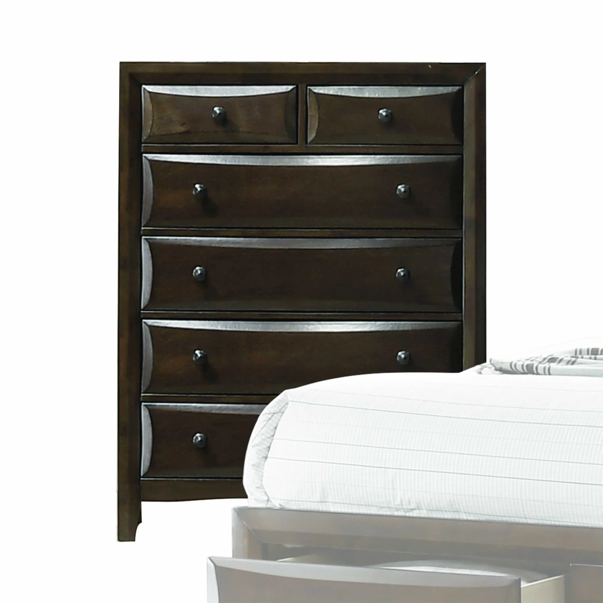 Walnut Wood Chest By Homeroots - 348191 - Image 2