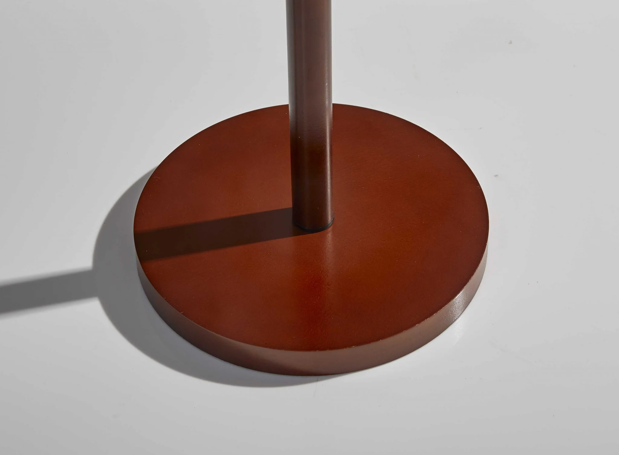 Walnut Wood Finish Floor Lamp with Slim Cylindrical Shade By Homeroots - Image 4