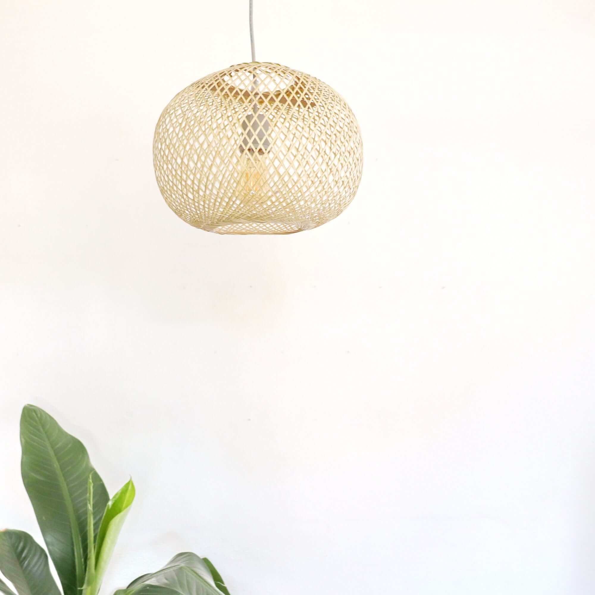 Wan - Bamboo Pendant Light (20 Cm) By Thaihome - Image 3