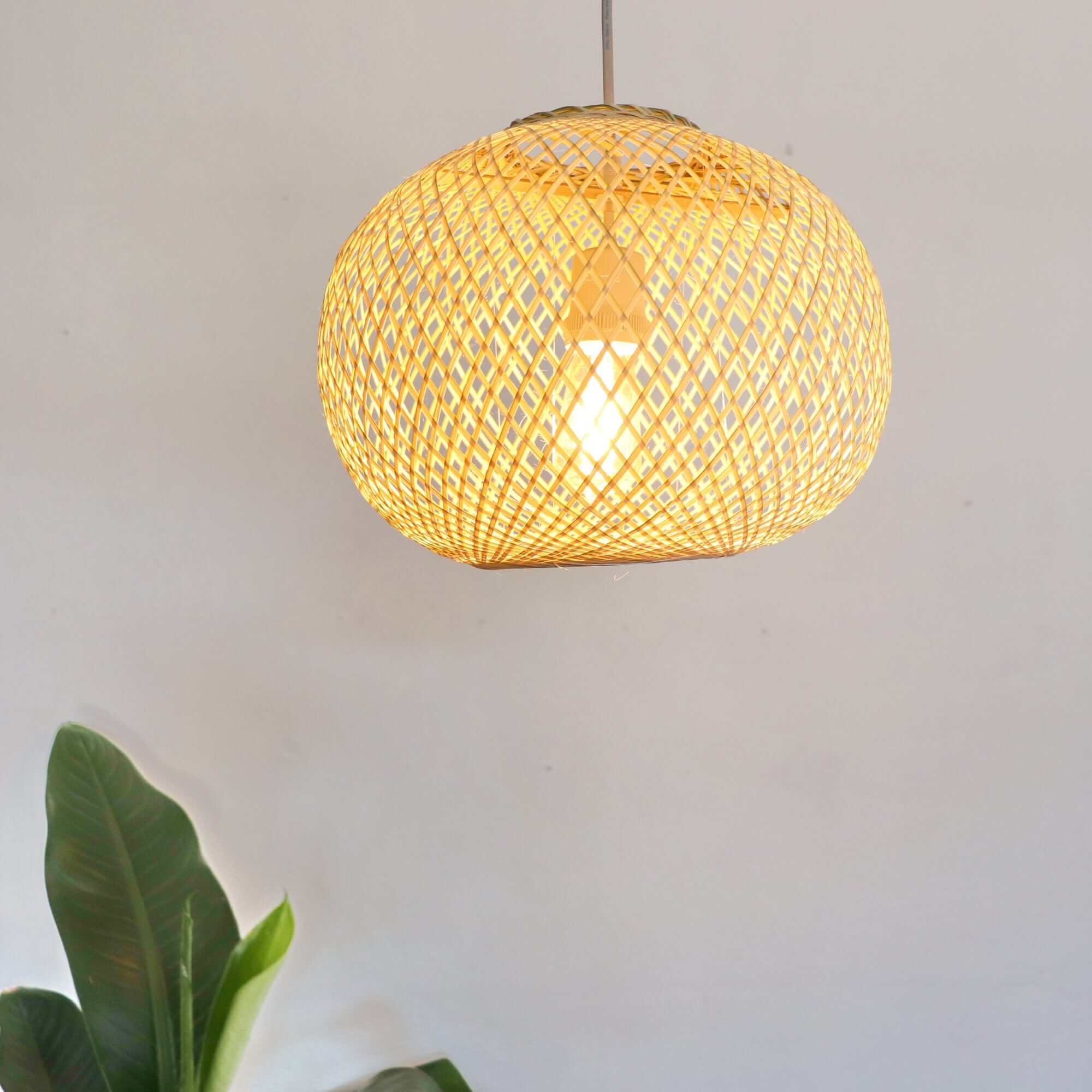Wan - Bamboo Pendant Light (20 Cm) By Thaihome - Image 6