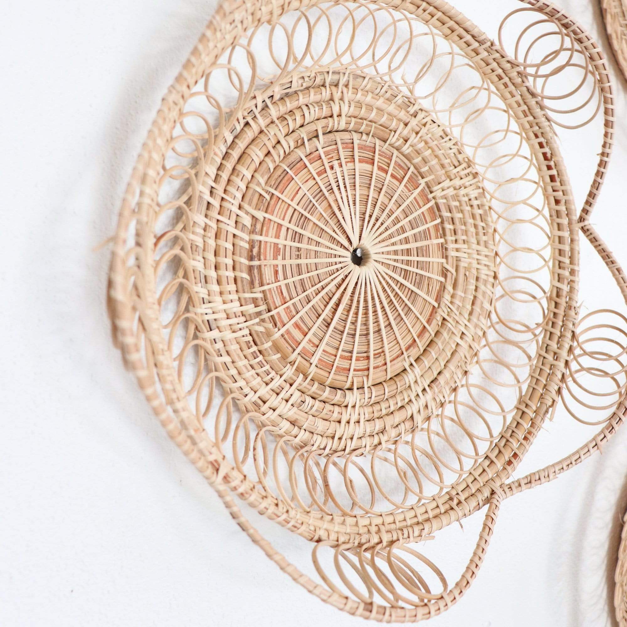 Wan Jai - Rattan Wall Hanging Decor (Set Of 3) By Thaihome - Image 2