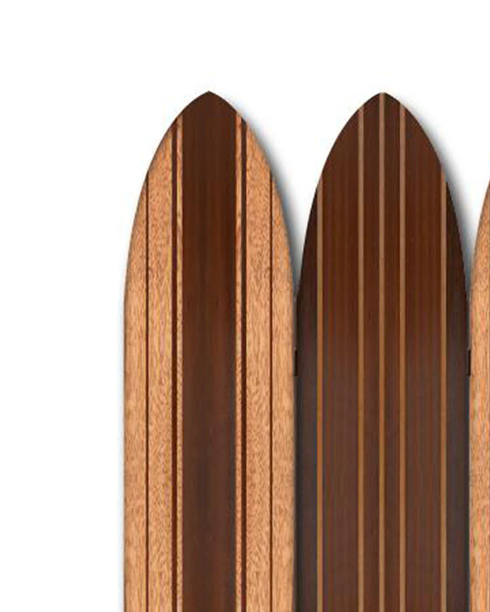 Warm Brown Long Board 3 Panel Room Divider Screen By Homeroots - Image 5