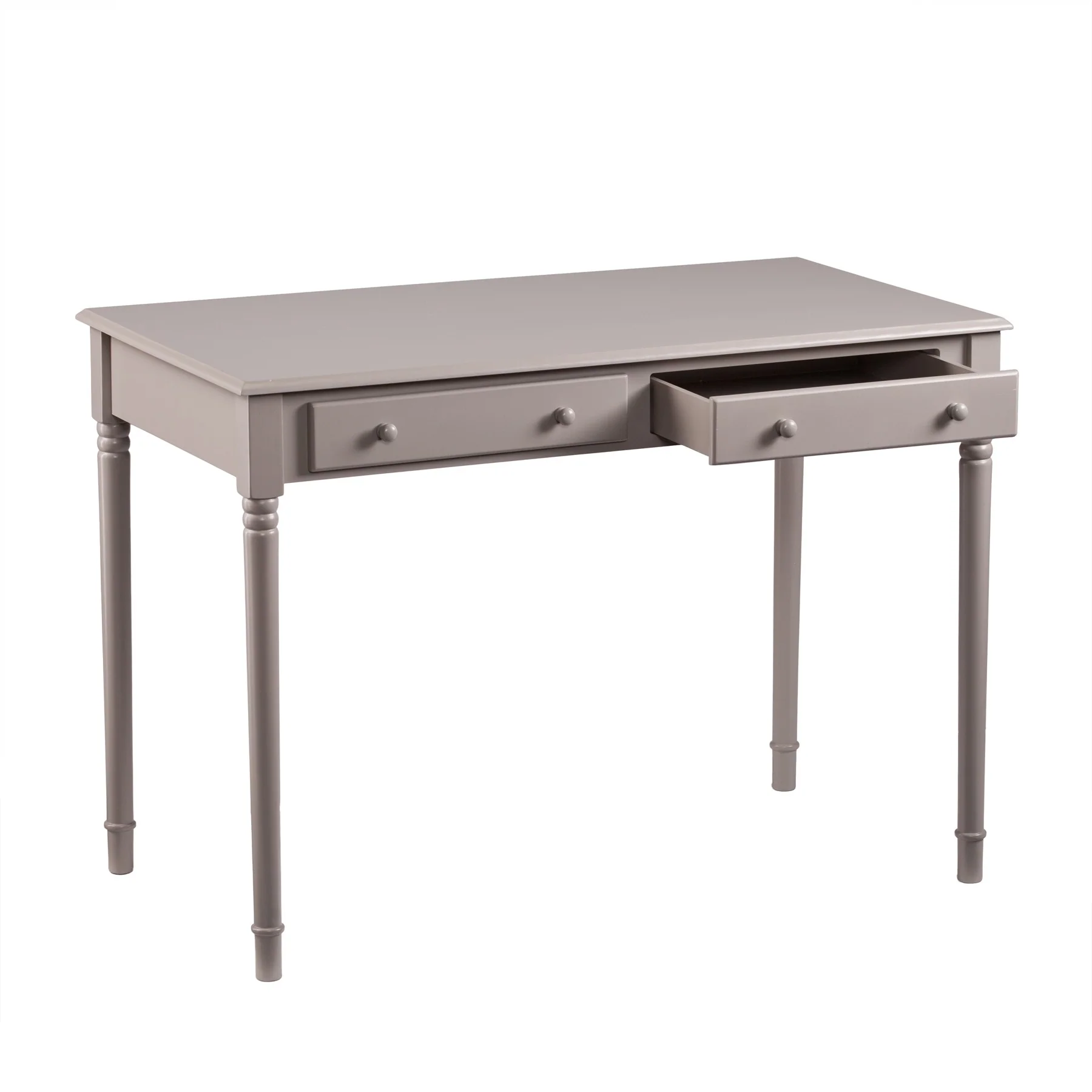 Warm Gray Writing Desk By Homeroots - Image 4