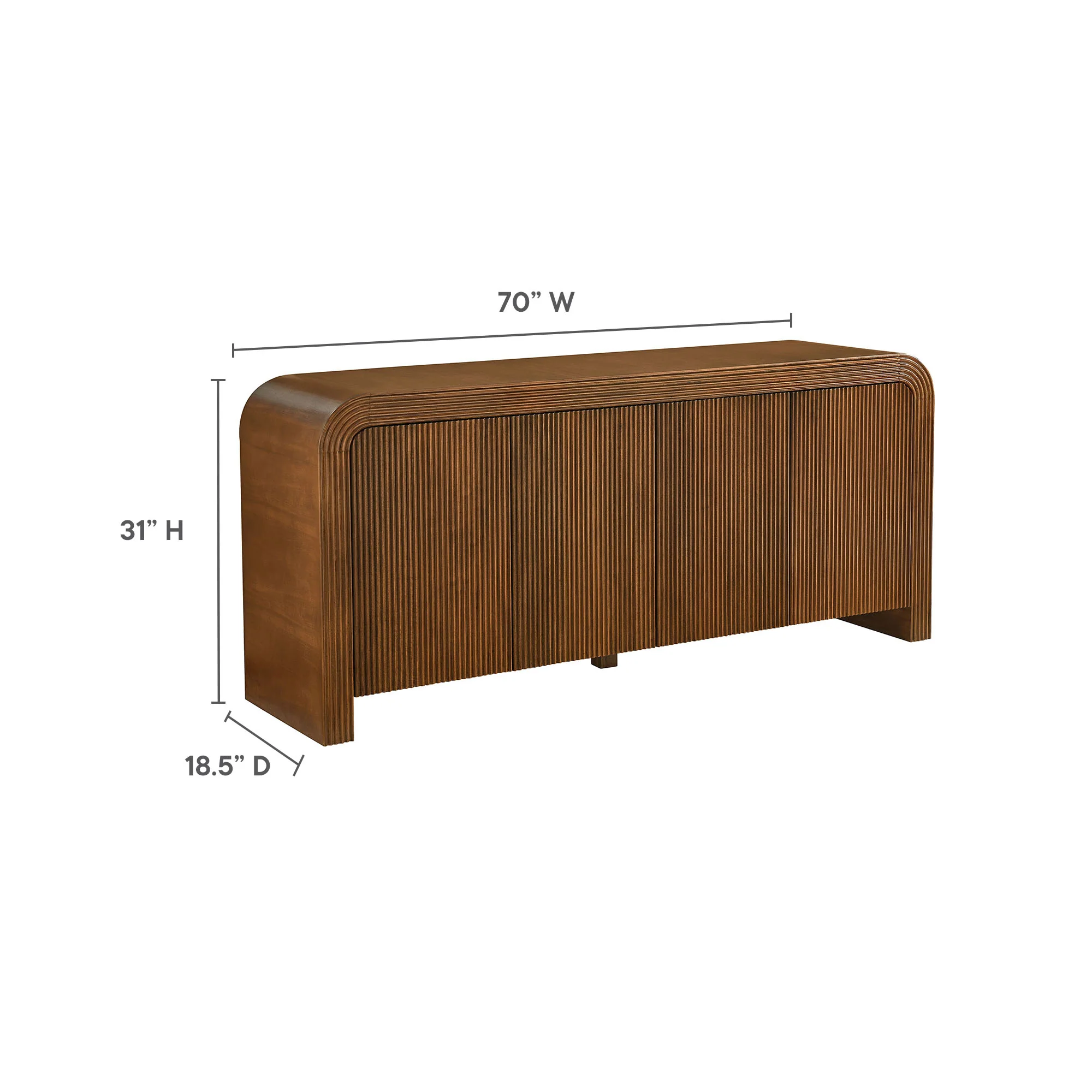 Waterflute 70" Fluted Sideboard Cabinet by Modway - Image 20