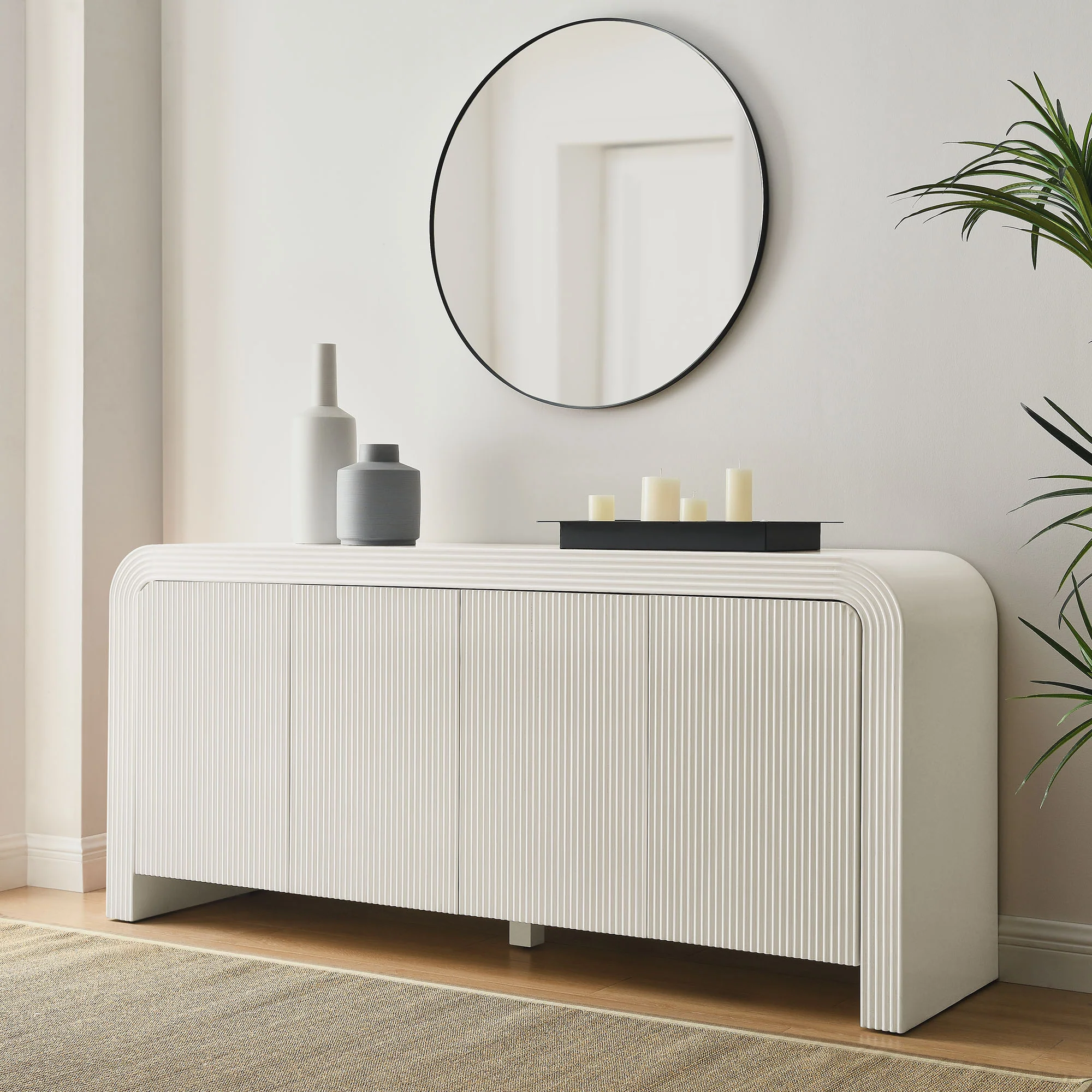 Waterflute 70" Fluted Sideboard Cabinet by Modway - Image 8