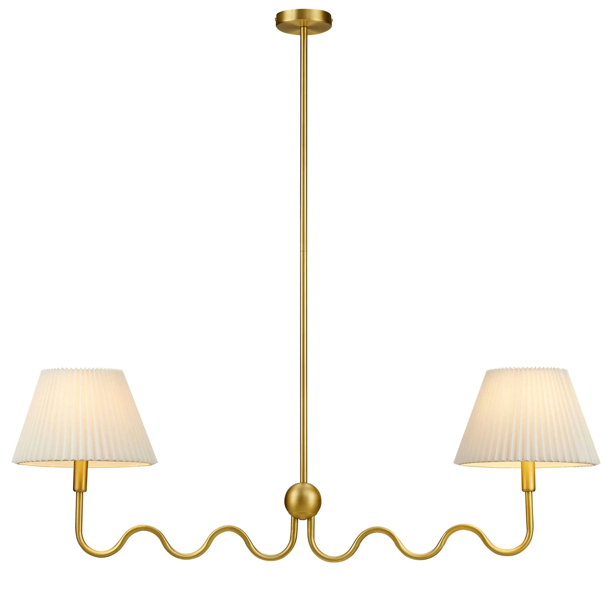 Wave Squiggle 2-Arm Pendant Light by Modway - Image 10