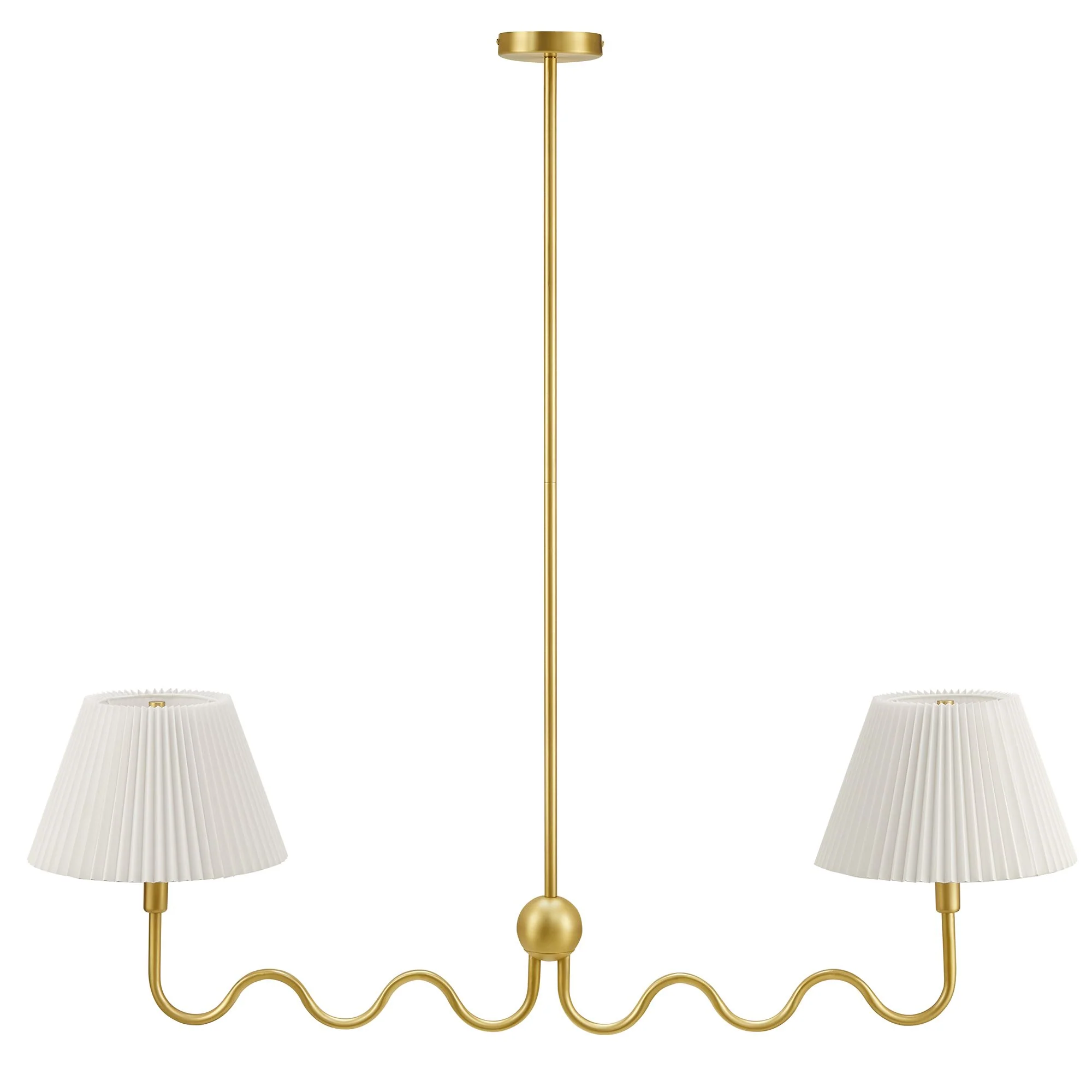 Wave Squiggle 2-Arm Pendant Light by Modway - Image 9