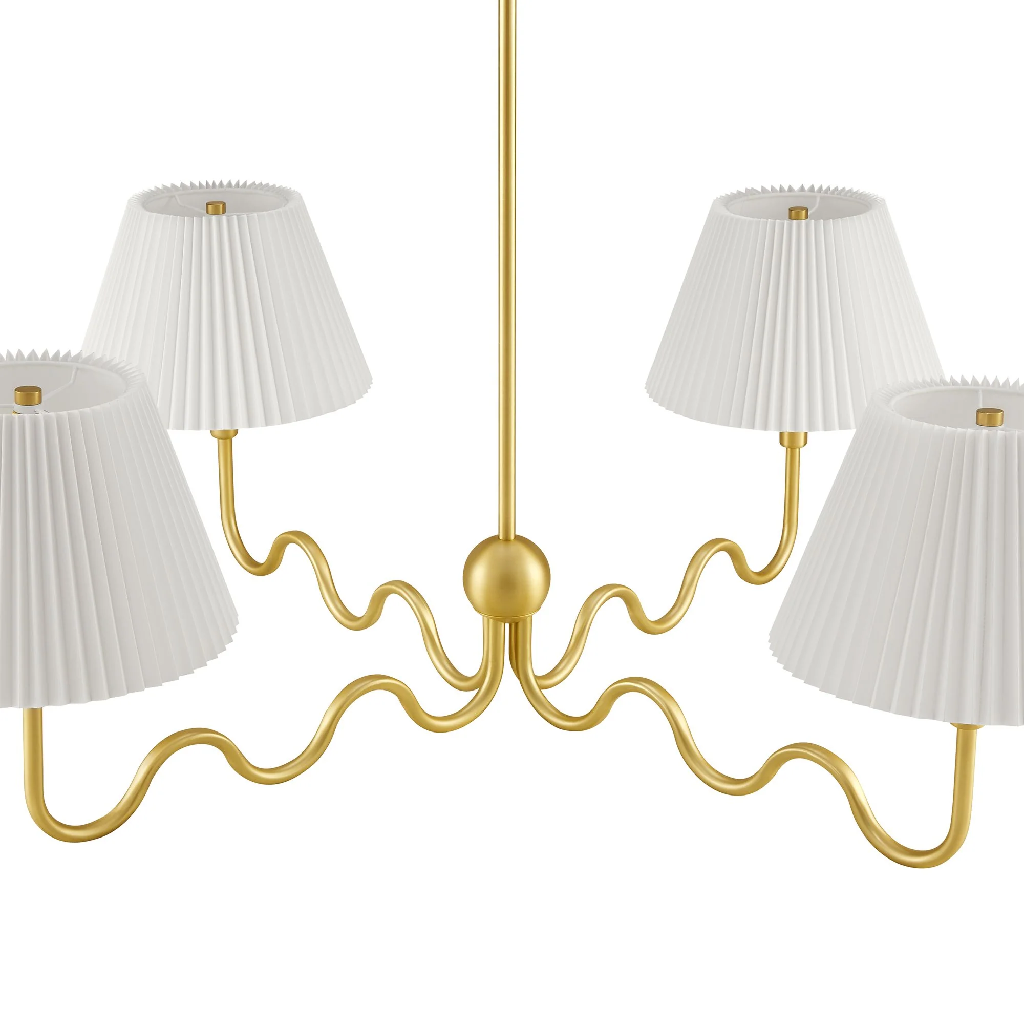 Wave Squiggle 4-Arm Pendant Light by Modway - Image 13