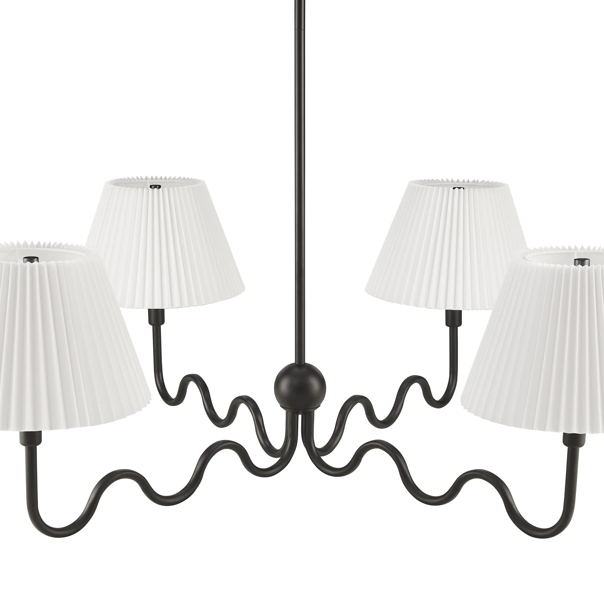 Wave Squiggle 4-Arm Pendant Light by Modway - Image 4