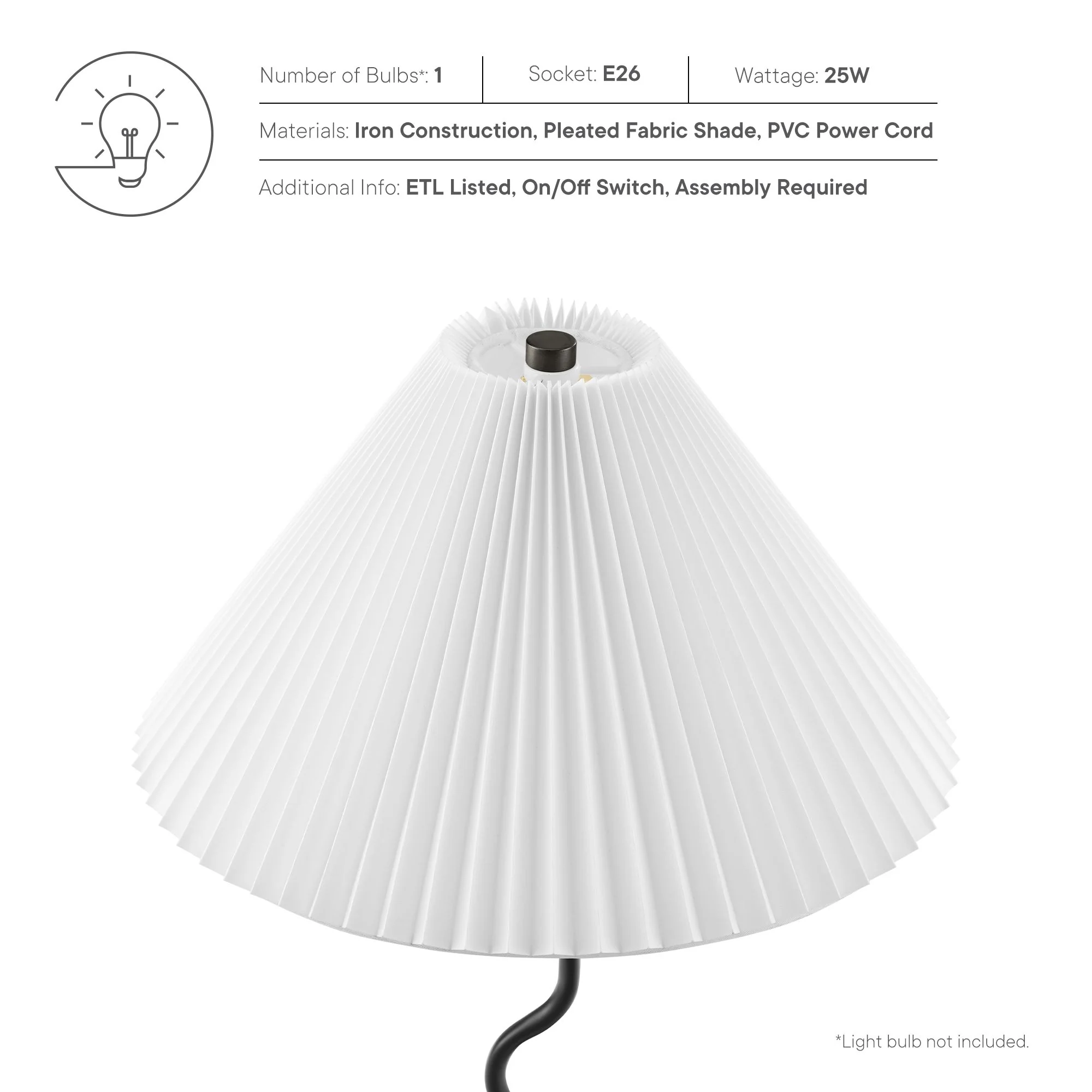 Wave Squiggle Floor Lamp by Modway - Image 8