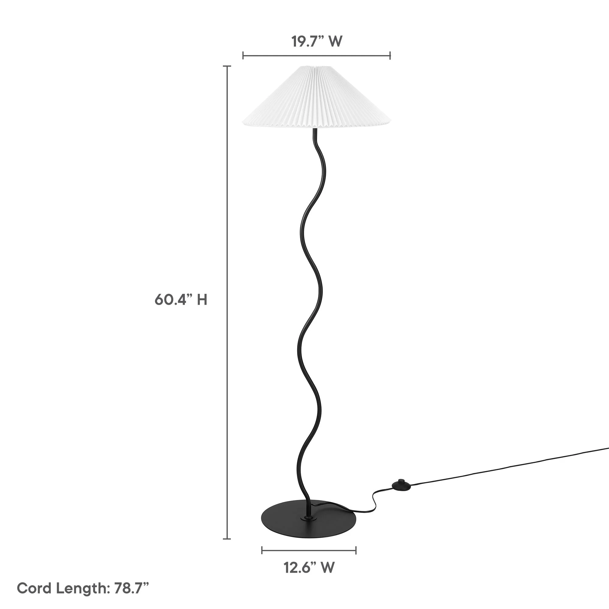 Wave Squiggle Floor Lamp by Modway - Image 9