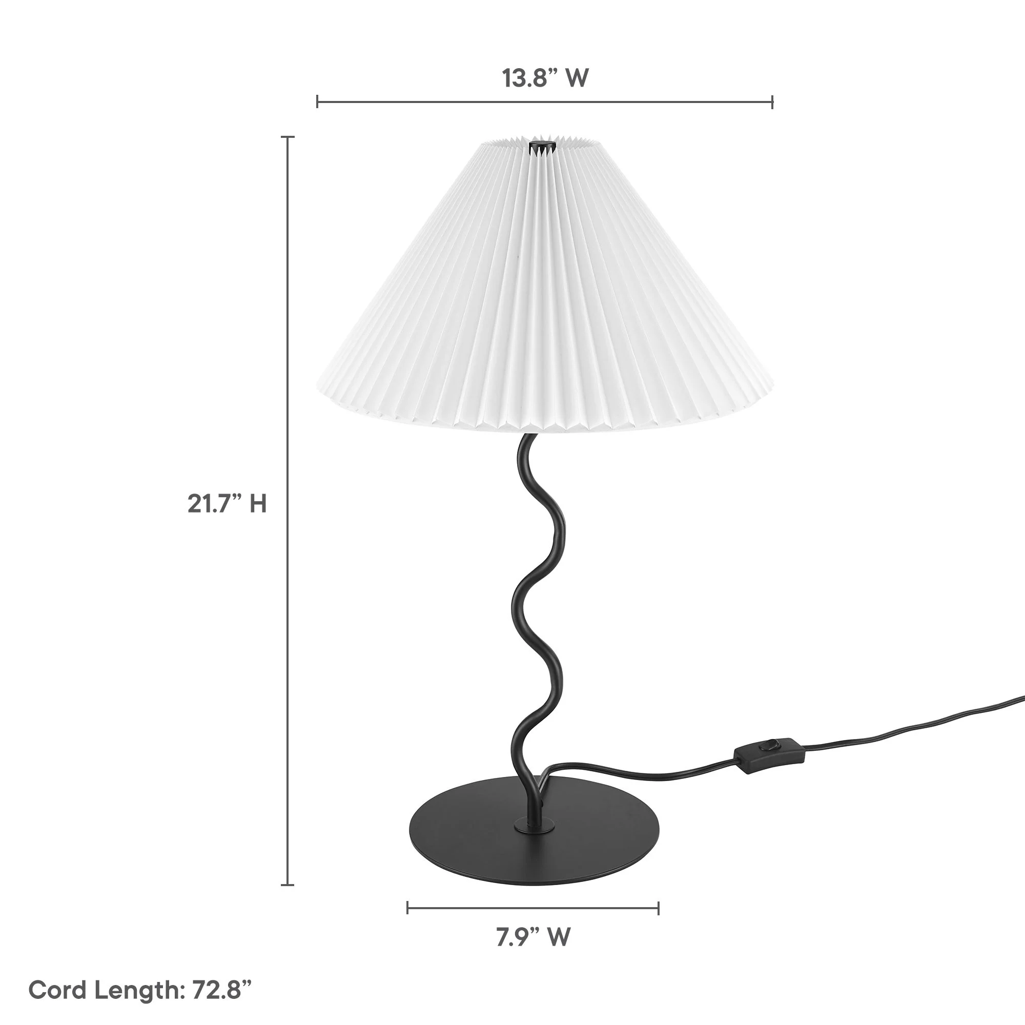 Wave Squiggle Table Lamp by Modway - Image 9