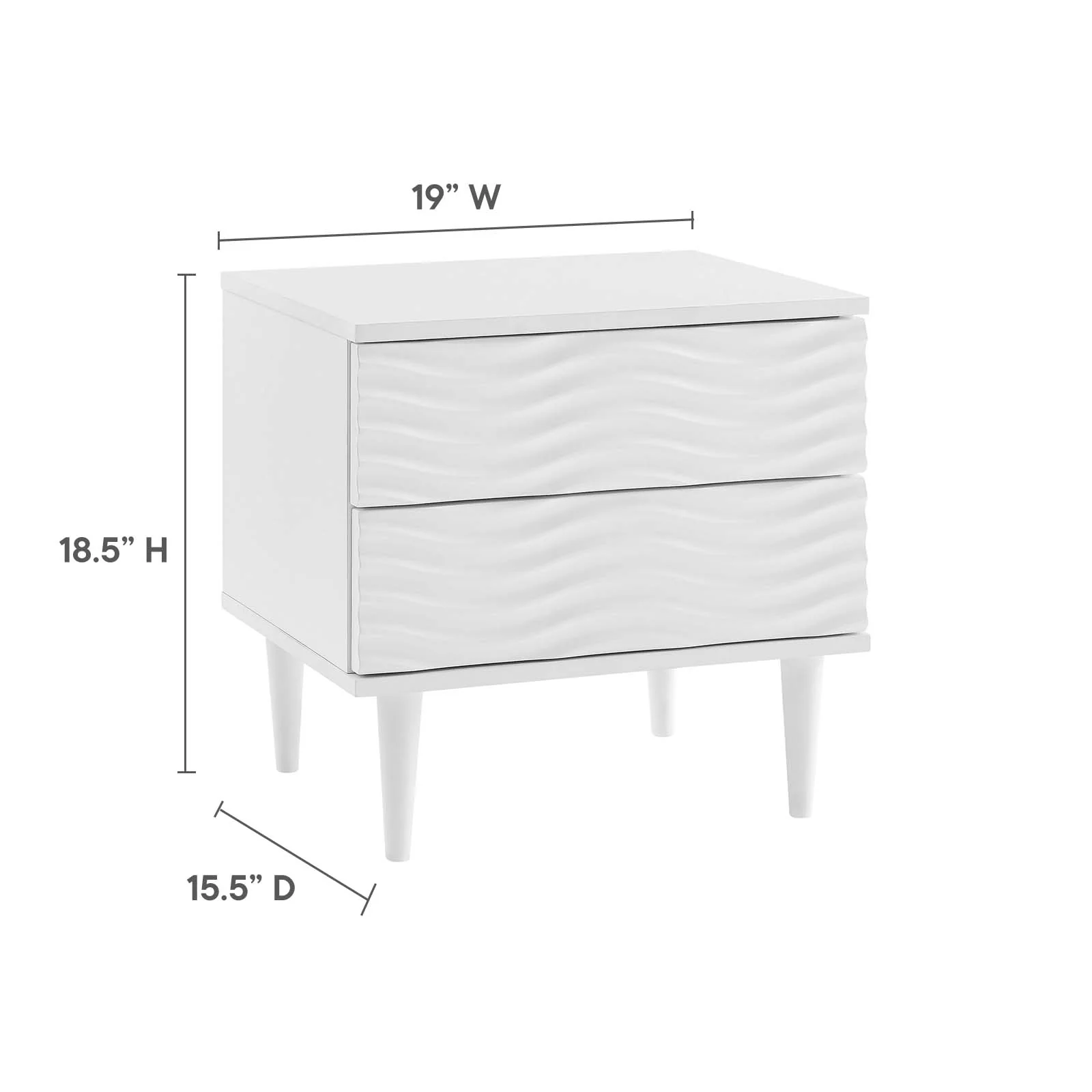 Wavelet 2-Drawer Nightstand By Modway - MOD-7079 - Image 7